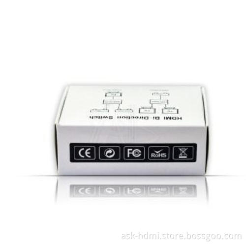 Audio video switcher box 2 input 1 output